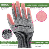 HOMEANING Guantes de jardinería para mujeres y hombres, guantes protectores recubiertos de nitrilo y goma, guantes de jardín a prueba de espinas, guantes de trabajo al aire libre, azul, verde, gris, rosa (talla M a XL) (mediano, goma, 6 pares, rosa)