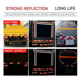 Cinta reflectante de seguridad Dot-C2 de 2 x 100 pies, color rojo/blanco, impermeable, reflectante de alta intensidad, señal de precaución, cinta reflectante de entrada para vehículos, remolques, barcos, carteles, exteriores, coches, camiones