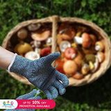 ABC Guantes de punto gris azul de 9 pulgadas, talla M. Paquete de 24 guantes de trabajo de algodón para hombres, mujeres, guantes de trabajo de algodón reutilizables de 10 onzas, guantes de trabajo transpirables, guantes de trabajo de punto grueso, guante