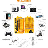 Juego de destornilladores 117 en 1-AXIDUN Destornilladores de precisión extraíble profesional magnética kit de Herramientas de reparación para teléfono/NS SWITCH / PS4 / Consola de juegos/Electrónica etc