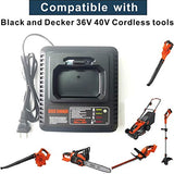 ANOITD Square LCS36/40 40V MAX cargador rápido compatible con Black+Decker LCS36 LCS40