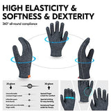 Vgo - 1 par de guantes resistentes a los cortes, forro anticorte HPPE, protección de manos, nivel EN388 E, nivel ANSI A6 (talla M, gris, HY3594)