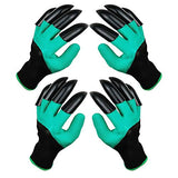 DCCPAA Guantes de jardín con garras, 2 pares (dos manos con garras) para cavar, plantar, deshierbar, sembrar, impermeable, el mejor regalo de jardinería para hombres y mujeres, color verde