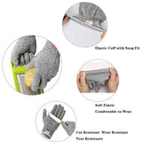 PRICEXES Guantes Anticortes Nivel 5 Protección 4 Pares de Guantes de Corte, Guantes Resistentes a Corte de Seguridad, Guantes Resistentes al Desgaste y sin Deslizamiento for el Trabajo de Cocina