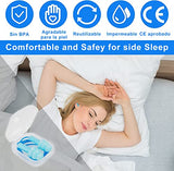 12 Pares Tapones para Oídos de Silicona, Tapones Oídos Nadar con Cuerda, Reutilizables Tapones para los Oidos para dormir Reducir Ruidos, Suaves Impermeables, 3 Colores Variados con Caja, para Ruidos Protección Auditiva