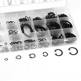 300Pcs 2-32mm Kit de Anillos de Retención E-Clip Snap Circlip Kit Juego de Surtido de Anillos de Retención Externos