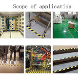 Rollo de cinta de seguridad reflectante a prueba de agua 50 mm * 25 m Cinta de señalización de piso con rayas amarillas y negras Cinta de advertencia de peligro y precaución Cinta de advertencia aut
