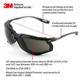 Gafas De Protección 3M Virtua CCS 11873-00000-20, Con Junta De Espuma, Lente Gris Antivaho