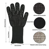 Guantes De Horno Resistentes Al Calor Horno De Cocina para Hornear Aislamiento Térmico Guantes Ignífugos De Silicona Antideslizantes Resistentes A Altas Temperaturas