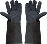 Guantes de jardinería, guantes de soldadura, guantes de trabajo protectores, guantes de cuero de guantes de soldadura Guantes de cuero de cuero que trabaja en el jardín protector contra el guiso de ma