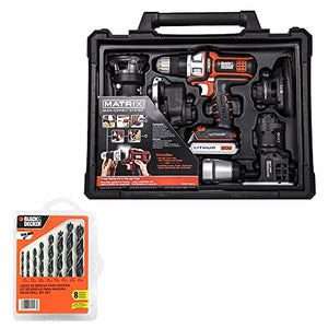 beyond by BLACK+DECKER Juego de 6 Herramientas Inalámbricas 20V con 8 Brocas AZBDMT1206