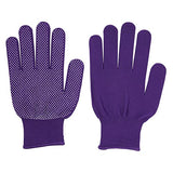 Guantes de trabajo de poliéster para mujer, guantes de jardín (3 colores, 6 pares)