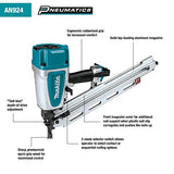 Makita AN924 21º cabeza redonda completa 3-1/2" clavadora de encuadre