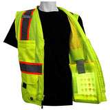 GLO-079 FrogWear HV - Chaleco de seguridad de malla de poliéster de alta visibilidad, Amarillo alta visibilidad, X-large