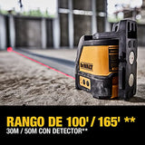 DEWALT Nivel Láser Auto-Nivelante con Rayo de Luz Roja DW088K