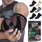 MODVEL [Paquete de 2] Coderas – Manga de apoyo de compresión para alivio del dolor en las articulaciones, recuperación, tendinitis, codo de tenis y golfista, envoltura de brazo de entrenamiento y levantamiento de pesas, para hombres y mujeres.