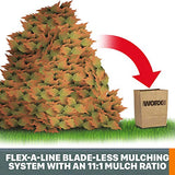 WORX 13 Amp Electric Leaf Mulcher with 11:1 Mulch Ratio and Fold-down Compact Design - WG430