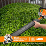 WORX WG284.9 Cortasetos inalámbrico de 40 V Power Share de 24 pulgadas (solo herramienta)