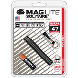 Maglite Solitaire LED 1-Cell AAA linterna, Negro