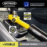 Artago 862A/B - Barra antirrobo para palanca de freno de coche, rosca de ajuste de cambio más adaptable