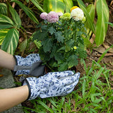 Guantes de jardinería para mujer, guantes de trabajo de cuero, resistentes a las espinas, guantes de jardín para podar rosas, deshierba, limpieza de patio, plantación