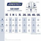 JORESTECH - Chaqueta de seguridad reflectante de alta visibilidad impermeable X en la parte trasera ANSI/ISEA clase 3 tipo R/CSA Z96 (M, negro)