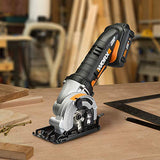 WORX WX523L.2 Sierra circular inalámbrica de 20 V 1.5 Ah con 3 hojas de sierra, batería y cargador incluidos