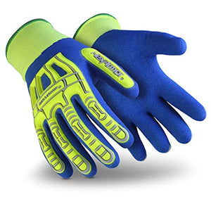 HexArmor Rig Lizard Fluid 7101 - Guantes de trabajo resistentes al agua con protección contra impactos, tamaño mediano