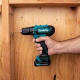 Makita FD09R1 12 V Max CXT® iones de litio inalámbrico 3/8 pulgadas Driver-Drill Kit (2.0 Ah)