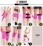 SPORTIFY Rodillera de Compresión para Estabilidad y Alivio del Dolor de Rodilla de Neopreno con Arillo de Gel Integrado para Soporte de Rótula Meniscos de las Rodillas Transpirable para Correr, Basketball, Spinning, Gimnasio, Crossfit, Pilates. Muslera Me