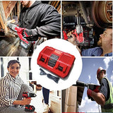 Anoitd Reemplazo de Milwaukee M18 DualBay Cargador rápido simultáneo 48-59-1802 para Milwaukee 18V M18Lithium Battery 48-11-1811, C18B, Li18, M18, M18B, M18B2, M18B4, M18BX