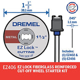 Dremel EZ406-02 Kit de Discos de Corte Ez Lock, 6 Piezas