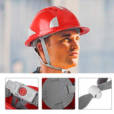 Casco de seguridad Casco duro, Ventilar ABS Casco de seguridad Comodidad y uso prolongado para gorra protectora(28.00 * 22.00 * 14.00cm-red)