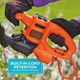 BLACK+DECKER Cortasetos eléctrico, 16 pulgadas (BEHT100)