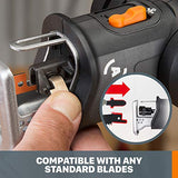 WORX WX550L 20V AXIS 2-in-1 Reciprocating Saw and Jigsaw with Orbital Mode, Variable Speed and Tool-Free Blade Change