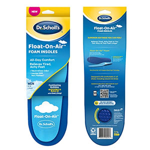 Dr. Scholl's Plantillas flotantes en el aire para hombres, insertos de zapatos que alivian los pies cansados y dolorosos con comodidad todo el día, para hombres 8-14