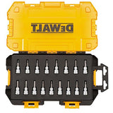 DeWalt DWMT73806 Kit de casquillos de 3/8 pulgadas (9.5 mm) con caja de herramientas rígida, 17 piezas