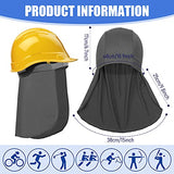 6 piezas de casco duro protector solar para el cuello, gorra elástica de enfriamiento para casco de seguridad, accesorios para ciclismo, correr, protección del cuello