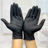 Guantes De Vinil Synmax Libre De Latex y Nitrilo Vinyl No Esteril (Small, negro)