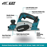 Makita DKP180Z - Cepilladora inalámbrica de 3-1/4 pulgadas