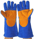 JIAHE115 Mini Guantes Use Guantes Largos a Prueba de Fuego Guantes Soldador Soldadura Guantes de protección más Jiatuo a Prueba de Fuego Desgaste, Guantes de Trabajo de Calor Aislamiento Soldador