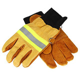 Yesbaby Guantes de Trabajo Ignífugos Guante de Seguridad Resistente Al Calor Antivalor de Cuero de Vaca Duradero