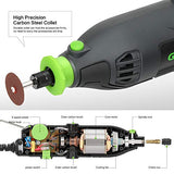 GALAX PRO Kit de herramientas rotativas de 1 amperios de control de velocidad variable de 8000 – 33,000 rpm. Herramienta giratoria con 48 accesorios para proyectos de manualidades y creaciones de bricolaje