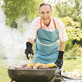 Guantes de barbacoa resistentes al calor, guantes ignífugos de 800 °C para asar a la parrilla, guantes de horno/soportes para ollas para cocinar/barbacoa/parrilla/hornear/acampar/hoguera/ahumar, puño largo de silicona lavable