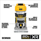 DeWalt DCW600B 20 V Max XR Router compacto + DEWALT Batería Compacta Powerstack 20V DCBP034-B3