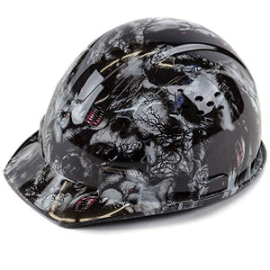 RK Safety RK-HP34-WOLVES - Gorra de seguridad con suspensión de trinquete de 4 puntos, 1EA (lobos)