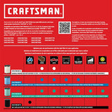 CRAFTSMAN CMXEVBE17155 Aspiradora portátil de acero inoxidable con accesorios de 10 galones y 6.0 pico HP