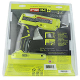 Pistola de pegamento caliente inalámbrica Ryobi P305 One + 18V de iones de litio con 3 barras de pegamento multiusos (batería no incluida / herramienta eléctrica solamente)