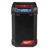 Milwaukee 2951-20 M12 - Altavoz inalámbrico de iones de litio con radio y Bluetooth con cargador integrado (solo herramienta)