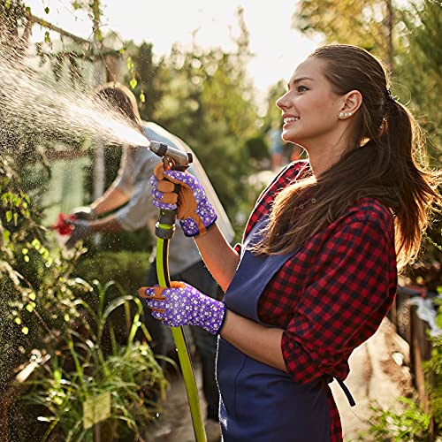 Guantes de jardinería para mujer, guantes de trabajo de cuero para mujer,  guantes de trabajo para jardín, deshierbas, excavación y poda